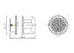 Αδιάβροχος συνδετήρας βουλωμάτων δοχείων της Shell μετάλλων συστημάτων σημάτων 28 καρφιτσών