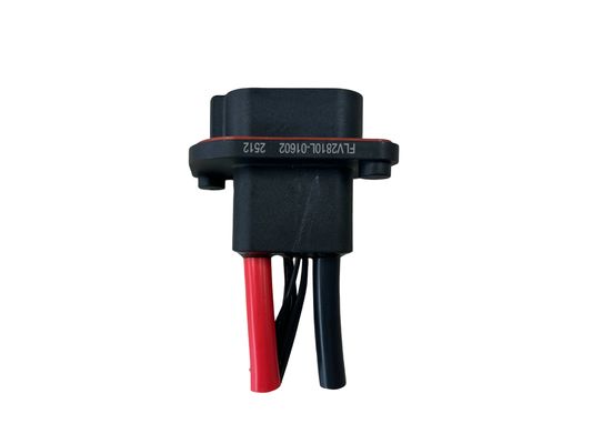 FLV2+8 Υβριδικό σύνδεσμο υψηλής ταχύτητας 80A 600VAC Μαύρο περίβλημα ABS για βιομηχανικά οχήματα