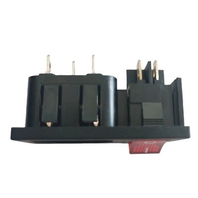 15A 250V Πίνακα Mount IEC C14 Συσκευή εισόδου με διακόπτη σχήματος σκάφους