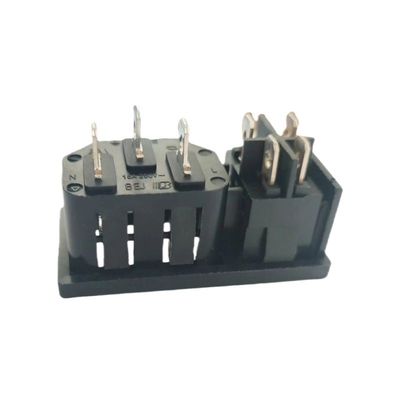 15A 250V Πίνακα Mount IEC C14 Συσκευή εισόδου με διακόπτη σχήματος σκάφους