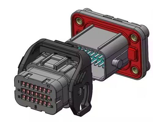 Νεοδύναμος υβριδικός IP67 32 πιν ηλεκτρικής ενέργειας και σήματος (6x13A ισχύς, 26x5A σήμα)