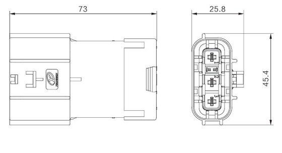 Neopower Secure-Lock 3 Pin Automotive Power & Signal Connector, 800V/16A, υδατοασφαλής IP67, HVIL